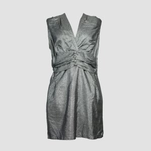 Vestito lamé argento