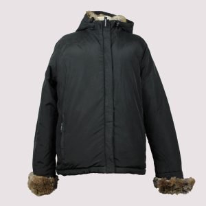 Giacca Woolrich nera cappuccio