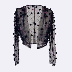 Coprispalle/Bolero Trasparente con Applicazioni